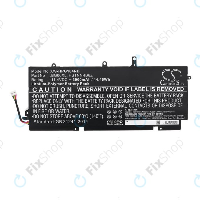 Batterie pour HP Elitebook 1040 G3, 3900mAh, Li-Pol, 11.4V, BG06XL, HQ
