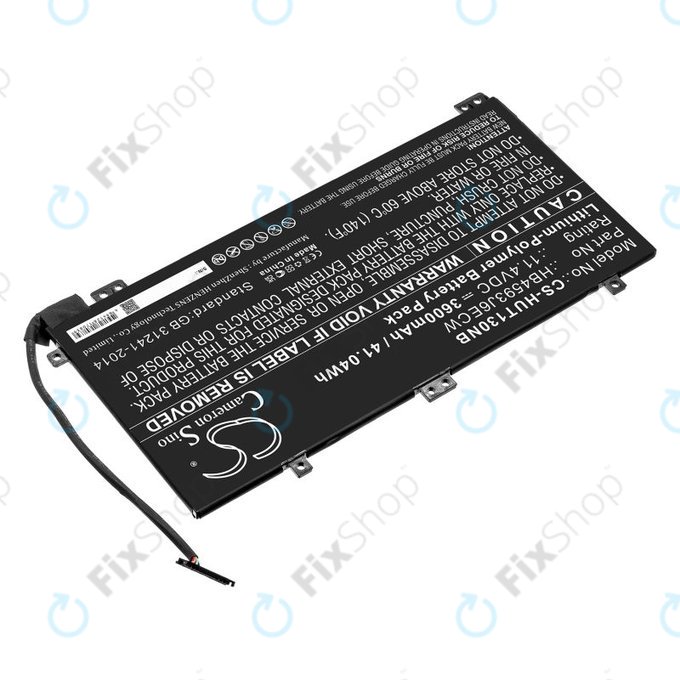 Batterie pour Huawei MateBook 13, 13 i7, 3600mAh, Li-Pol, 11.4V, HB4593J6ECW, HQ