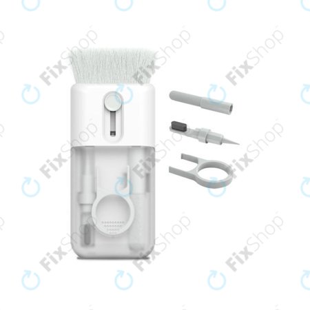 Kit de brosses multifonctions avec chiffon et extracteur de clés 6 en 1