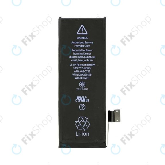 Batterie pour iPhone 5S, 1560mAh