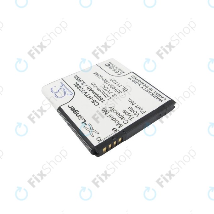 Batterie pour HTC Desire X, Desire V, 1600mAh, Li-Ion, 3.7V, 35H00190-03M, HQ
