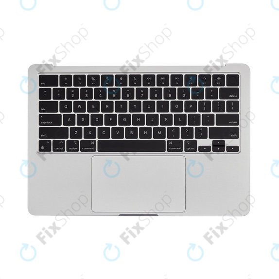 Cadre supérieur clavier pour MacBook Air 13", A3113 (2024), avec clavier US et batterie, Silver, 661-40228, Genuine Apple
