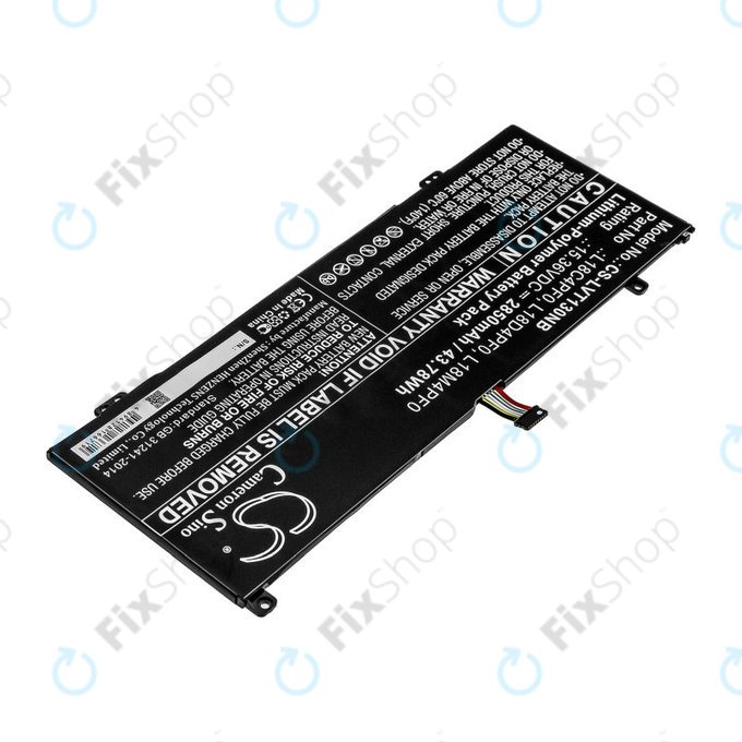 Batterie pour Lenovo ThinkBook 13s, 14s, 2850mAh, Li-Pol, 15.36V, L18C4PF0, HQ