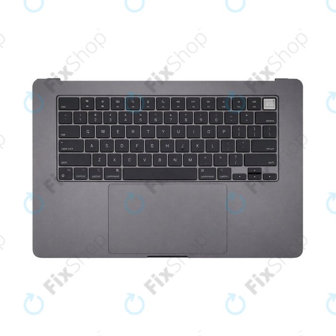 Cadre supérieur clavier pour MacBook Air 15", A3114 (2023), avec clavier US et batterie, Space Gray, 661-34895, Genuine Apple