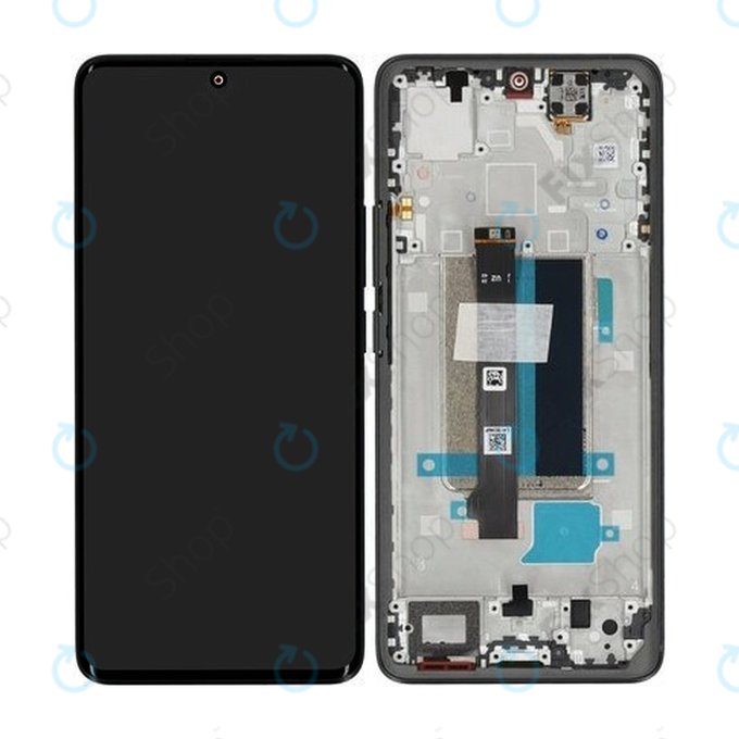 Xiaomi Redmi Note 13 Pro+ 23090RA98C - Écran LCD + Ecran Tactile + Cadre (Midnight Black) - 560002N16U00 Genuine Service Pack