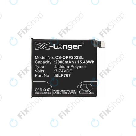 Oppo Find X2 Pro - Batterie BLP767 2000mAh HQ
