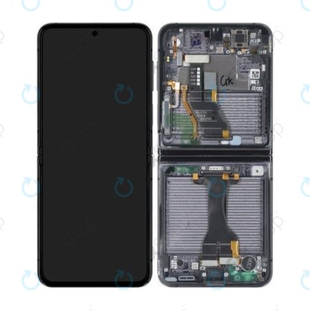 Samsung Galaxy Z Flip 5 F731B - Écran LCD + Ecran Tactile + Cadre (Graphite) OLED