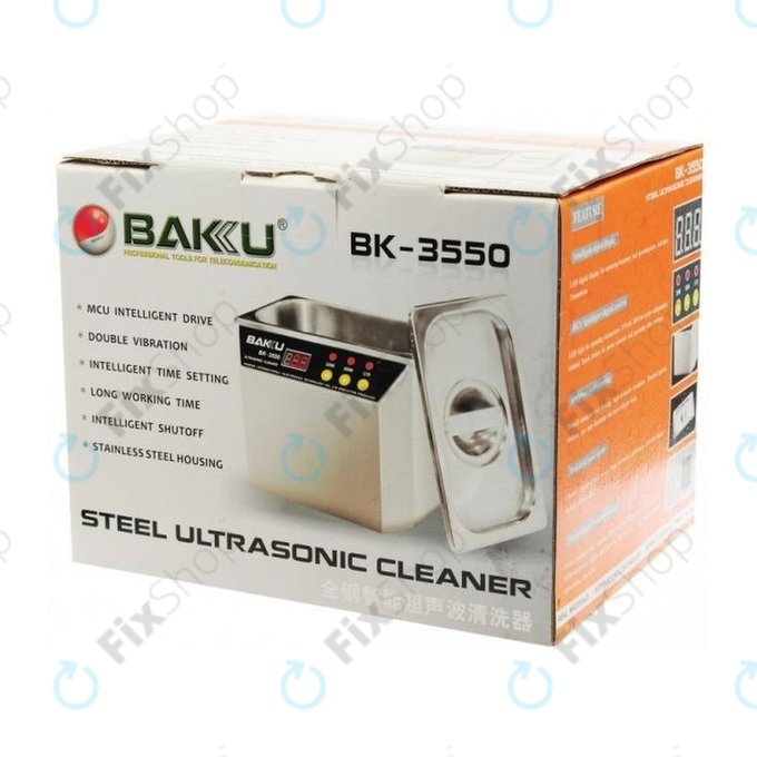 Baku BK-3550 - Nettoyeur à ultrasons en acier inoxydable - 0,5 L