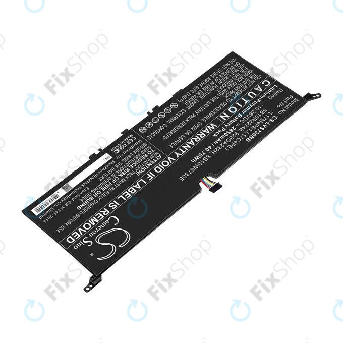 Batterie pour Lenovo IdeaPad 730-13, 2650mAh, Li-Pol, 15.36V, 5B10R32748, HQ
