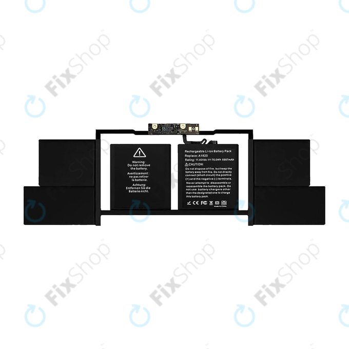 Apple MacBook Pro 15" A1707 (Fin 2016 - Mi 2017) - Batterie A1820 6680mAh FixPremium