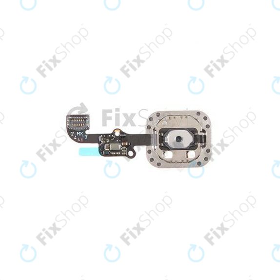Apple iPhone 6, 6 Plus - Bouton Home + Câble Flex (Gris Espace)