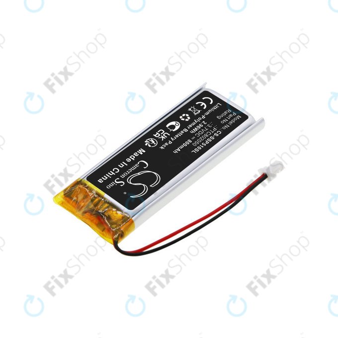 Batterie pour Sena Gt-Air II, J-Cruise II, Shoei Neotec II, SRL-01, SRL2, 800mAh, Li-Pol, 3.7V, PTC802050, HQ