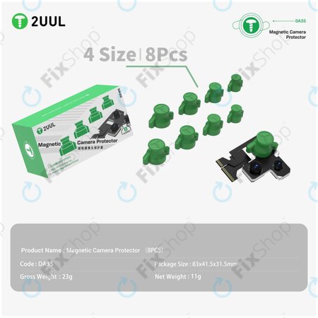 Protecteur de caméra magnétique pour la réparation de téléphones, 2UUL DA35, 8 pièces/paquet