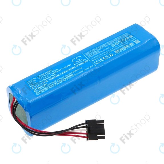 Xiaomi Dreame Bot X30 Ultra, X40 Ultra, X40 Pro Ultra, L30 Ultra, D10s Plus - Batterie R2416-4S2P-HPLS 14.4V Li-Ion 5200mAh HQ