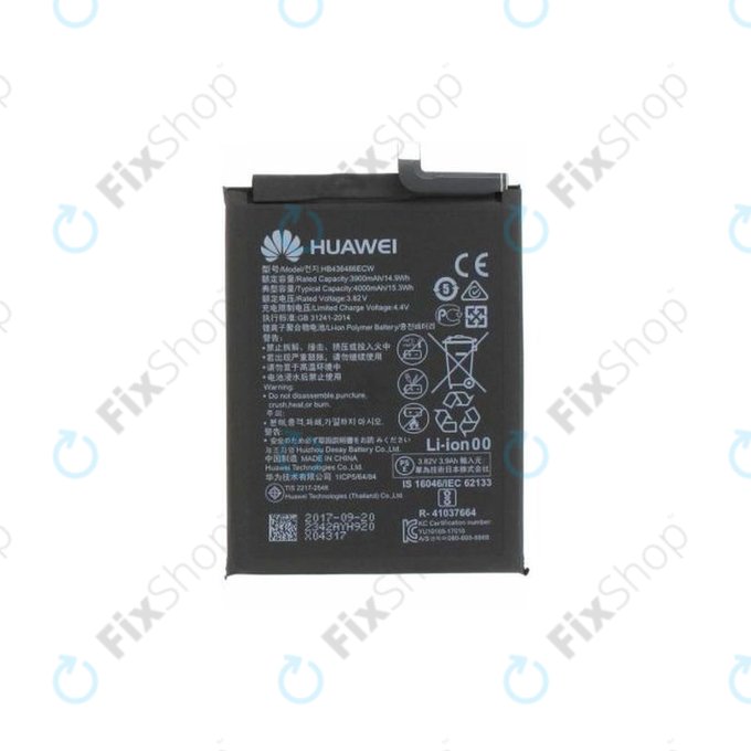 Huawei Mate 10 Pro BLA-L29, P20 Pro, Mate 10, View 20, Mate 20, Honor 20 Pro - Batterie Li-Ion-Polymère 3900mAh HB436486ECW - 24022342, 24022827