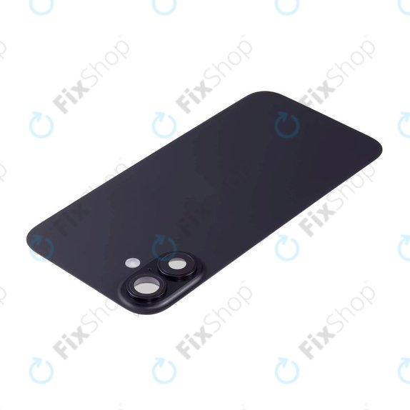 Apple iPhone 16 - Verre de la coque arriere + Verre de caméra + Plaque en métal + Aimants MagSafe + Câble flexible (Black)