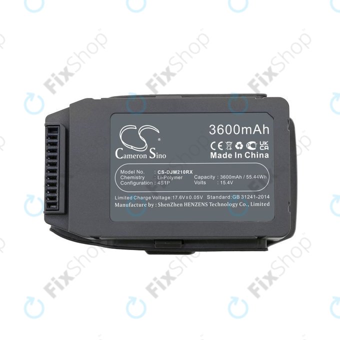 Batterie pour DJI Mavic 2 Pro, Mavic 2 Zoom, 3600mAh, Li-Pol, 15.4V, FB2-3850, HQ