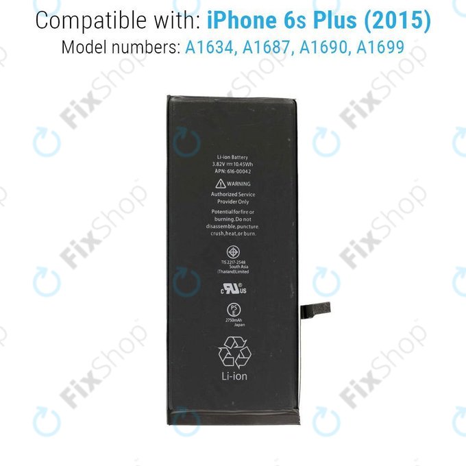 Apple iPhone 6S Plus - Batterie 2750mAh FixPremium