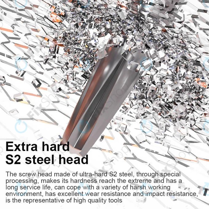 Mechanic KING KONG+ - Set de tournevis Torx, Tri-point, Cross - 6pcs