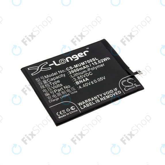 Batterie pour Xiaomi Redmi Note 7, 3900mAh, Li-Pol, 3.85 V, BN4A, HQ