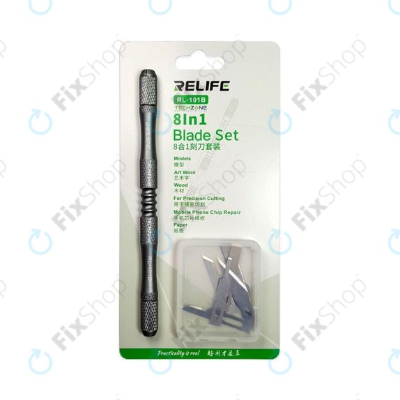 Relife RL-101B - Ensemble de couteaux à lame pour enlever la colle CPU 8 en 1