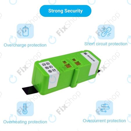 iRobot Roomba 600, 800, 900-series - Batterie 4502233, 4374392, 2130LI 14.4V 5200mAh HQ