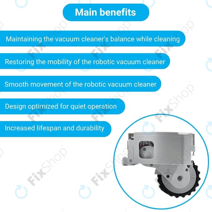 Xiaomi Mijia 1S - Roue avec moteur (droite) (Blanc)