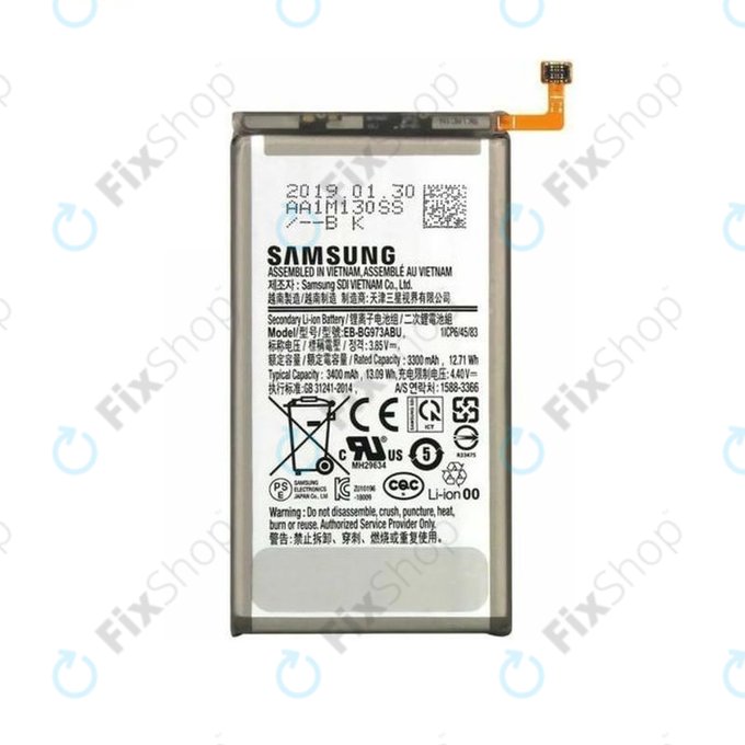 Samsung Galaxy S10 G973F - Batterie EB-BG973ABU 3400mAh - GH82-18826A Genuine Service Pack