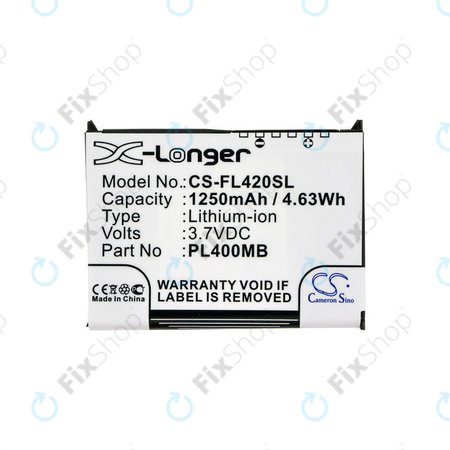 Batterie pour Fujitsu Siemens Loox N560, N520, N500, 420, 410, 1250mAh, Li-Ion, 3.7V, PL400MB, HQ