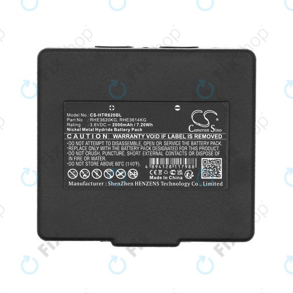 Batterie pour Hetronic Abitron Mini, 2000mAh, Ni-MH, 3.6V, RHE3620KG, HQ