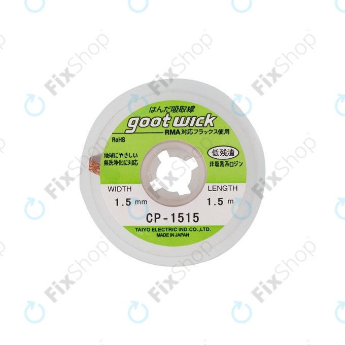 Goot CP-1515 - Mèches à dessouder conventionnelles - 1.5mm