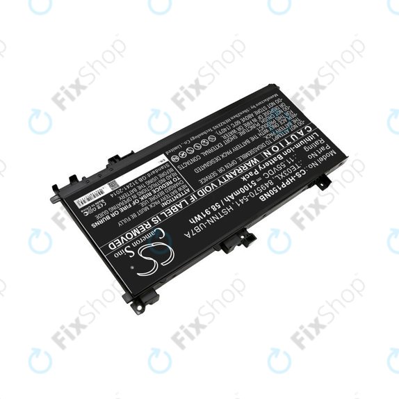 Batterie pour HP Omen 15, Pavilion 15, WASD 15, 5100mAh, Li-Ion, 11.55V, TE03XL, HQ