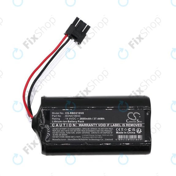 Batterie pour RobZone Duoro Xcontrol 2, BONA18650, 2600mAh, Li-Ion, 14.4V, HQ