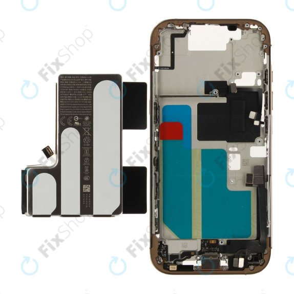 Cadre central avec batterie pour iPhone 16 Pro | Desert Titanium | ZD076-00691 | Genuine Apple