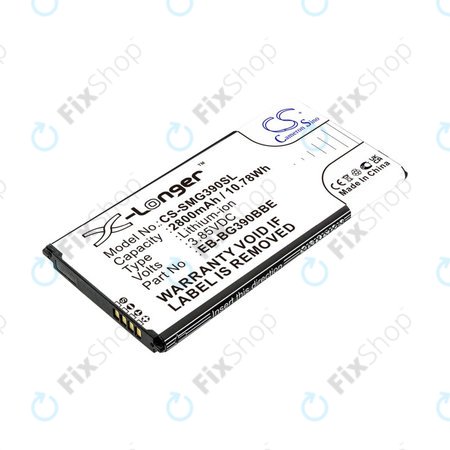 Batterie pour Samsung Galaxy Xcover 4, 4S, 2800mAh, Li-Ion, 3.85V, EB-BG390BBE, HQ