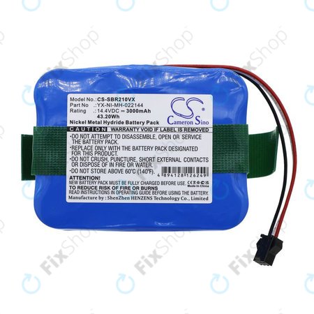 Batterie pour Sencor SVC9031BK, Bobsweep, Carneo, Samba, Vileda, Wisdom, 3000mAh, Ni-MH, 14.4V, YX-NI-022144-COR, HQ