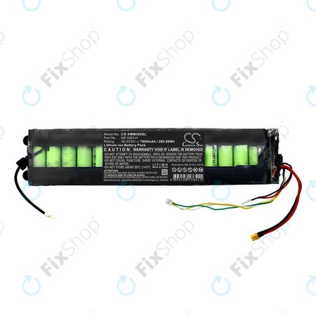 Batterie pour Xiaomi 1s, Essential, M365, Mi Scooter 3, 7800mAh, Li-Ion, 36V, NE1003-H, HQ