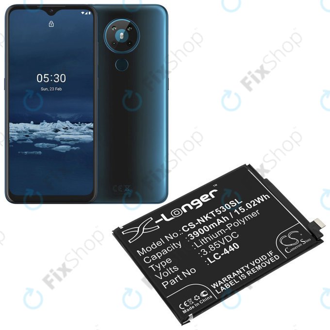 Batterie pour Nokia 5.3, 3900mAh, Li-Pol, 3.85 V, LC-440, HQ