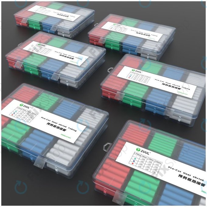 2UUL - Jeu de gaines thermorétractables prédécoupées (200pcs)
