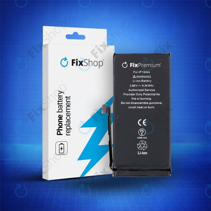 Batterie pour iPhone 13 Mini, 2406mAh, DIAGNOSTIC