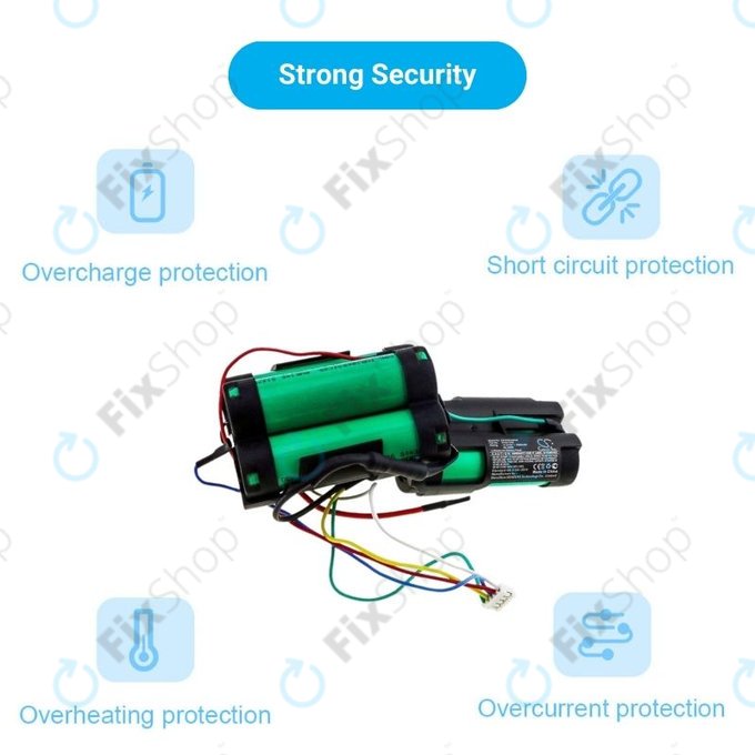 Philips PowerPro Duo, PowerPro Aqua - Batterie 5ICR19/65 2500mAh HQ