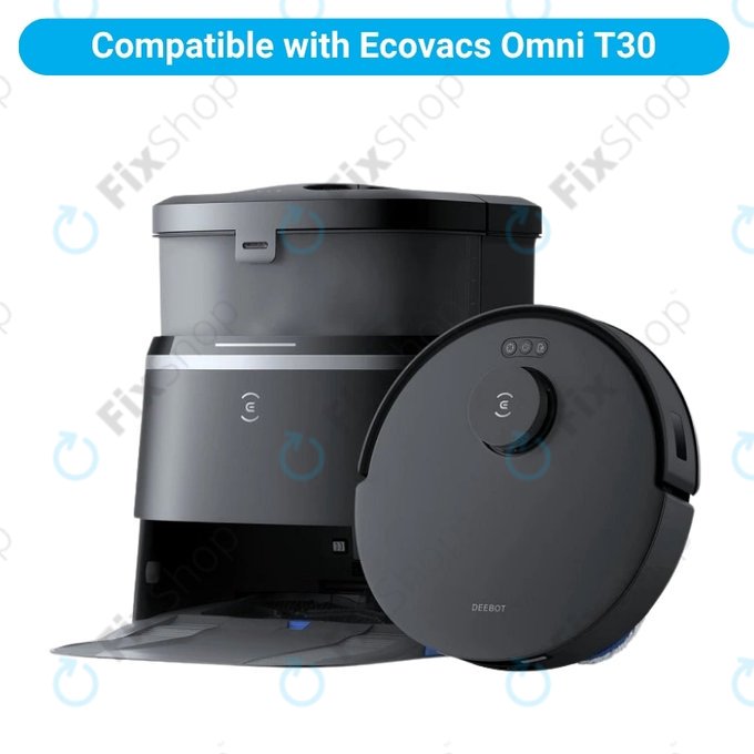 Kit de pièces de rechange pour Ecovacs Omni T30 (1x Brosse principale, 2x Filtre, 2x Brosse latérale, 4x Chiffon de vadrouille, 2x Sac à poussière)