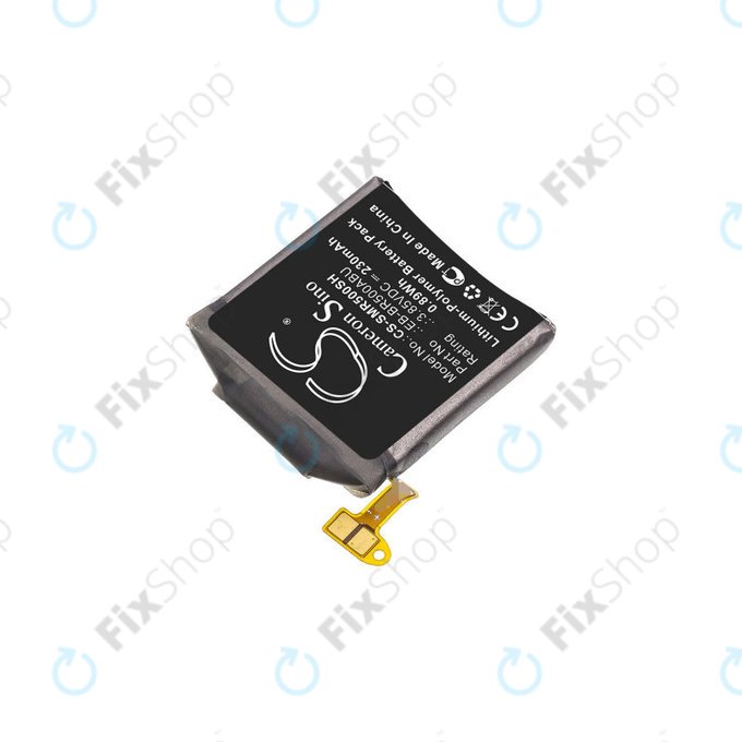 Batterie pour Samsung Galaxy Watch Active R500, 230mAh, Li-Pol, 3.85 V, EB-BR500ABU, HQ
