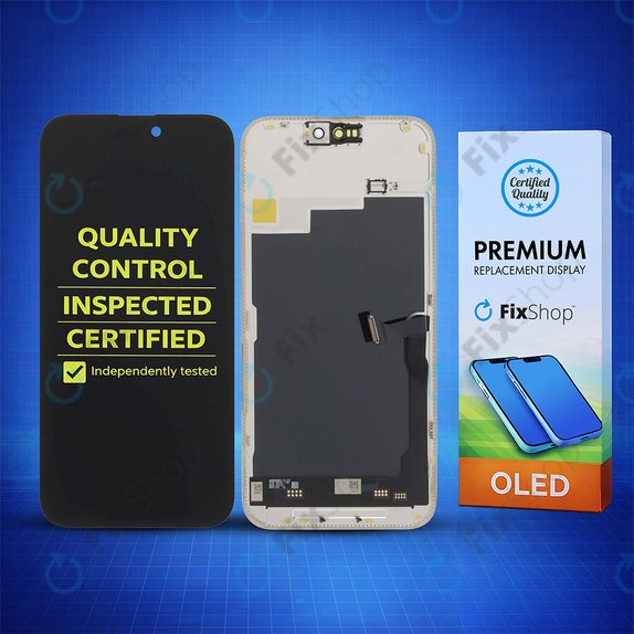 Écran Soft OLED pour iPhone 15 Pro Max, Tactile avec cadre, DIAGNOSTIC