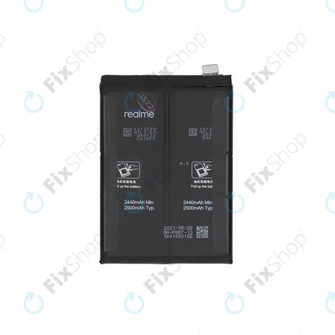 Realme GT 2 Pro 5G RMX3301 RMX3300, GT Neo 2 5G RMX3370 - Batterie BLP887 5000mAh - 4908703 Genuine Service Pack