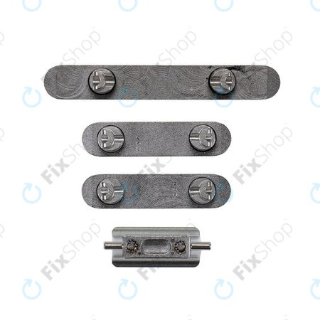 Apple iPhone XS Max - Ensemble de boutons latéraux - Alimentation + Volume + Muet (Gris sidéral)