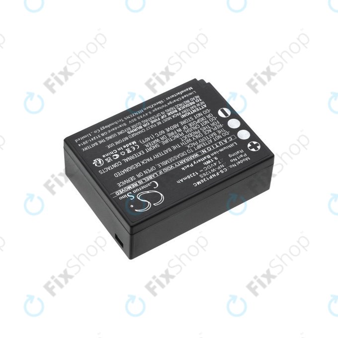 Batterie pour Fujifilm Finepix Hs30, X-T30, 1230mAh, Li-Ion, 7.4V, NP-W126S, HQ