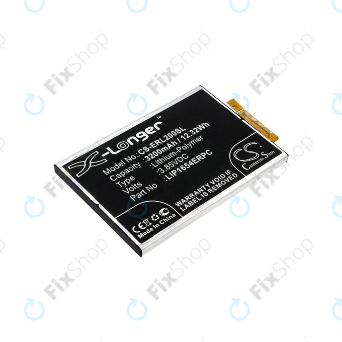 Batterie pour Sony Xperia L2, Sony H3311, 3200mAh, Li-Pol, 3.85 V, LIP1654ERPC, HQ