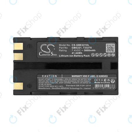 Batterie pour Geomax Stonex R6, Zoom 35, 5600mAh, Li-Ion, 7.4V, ZBA200, HQ