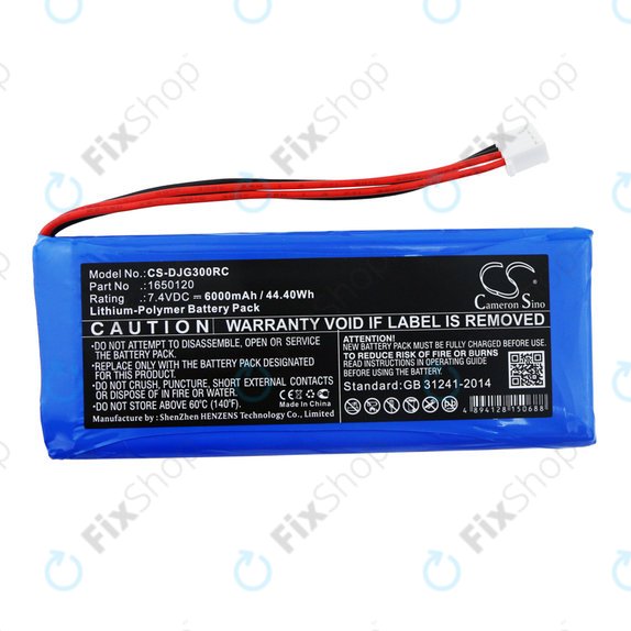 Batterie pour DJI Inspire 1, 2, Phantom 3, 4, 6000mAh, Li-Pol, 7.4V, 1650120, HQ